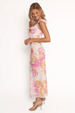 Kaori Midi Dress Pink Floral