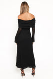 Wilma Off Shoulder Dress Black