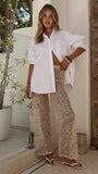 Zinnia Sequins Pant Beige