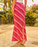 Odessah Striped Crochet Maxi Skirt