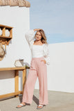 Dean Linen Pants Light Pink