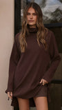 Ravio Oversized Rib Knit Chocolate