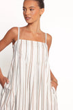 Corfu Midi Dress Blue Stripe