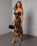 Garden Bliss Floral Tiered Midi Dress