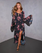 Chapel Glow Printed Maxi Dress