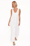 Laurita Maxi Dress White Floral