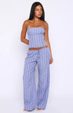 Promise Me This Pants Navy Check