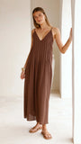 Aspen Maxi Dress Chocolate