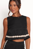 Margarete Pant Set Black Cream