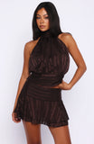 Brightened My Day Halter Top Chocolate