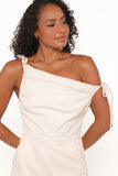 Tatum Off Shoulder Romper Bone