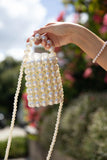 Eleanor Beaded Bag Pearl