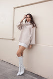 Bindy Cowlneck Knit Sweater Oatmeal