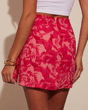 Sangria Sunrise Wrap Mini Skirt