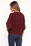 Lilith Knit Top Wine