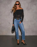 Marjorie Stretch High Rise Straight Leg Jeans