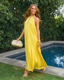 Starlit Nights Halter Maxi Dress