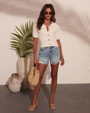 Shore Light Knit Short Sleeve Sweater