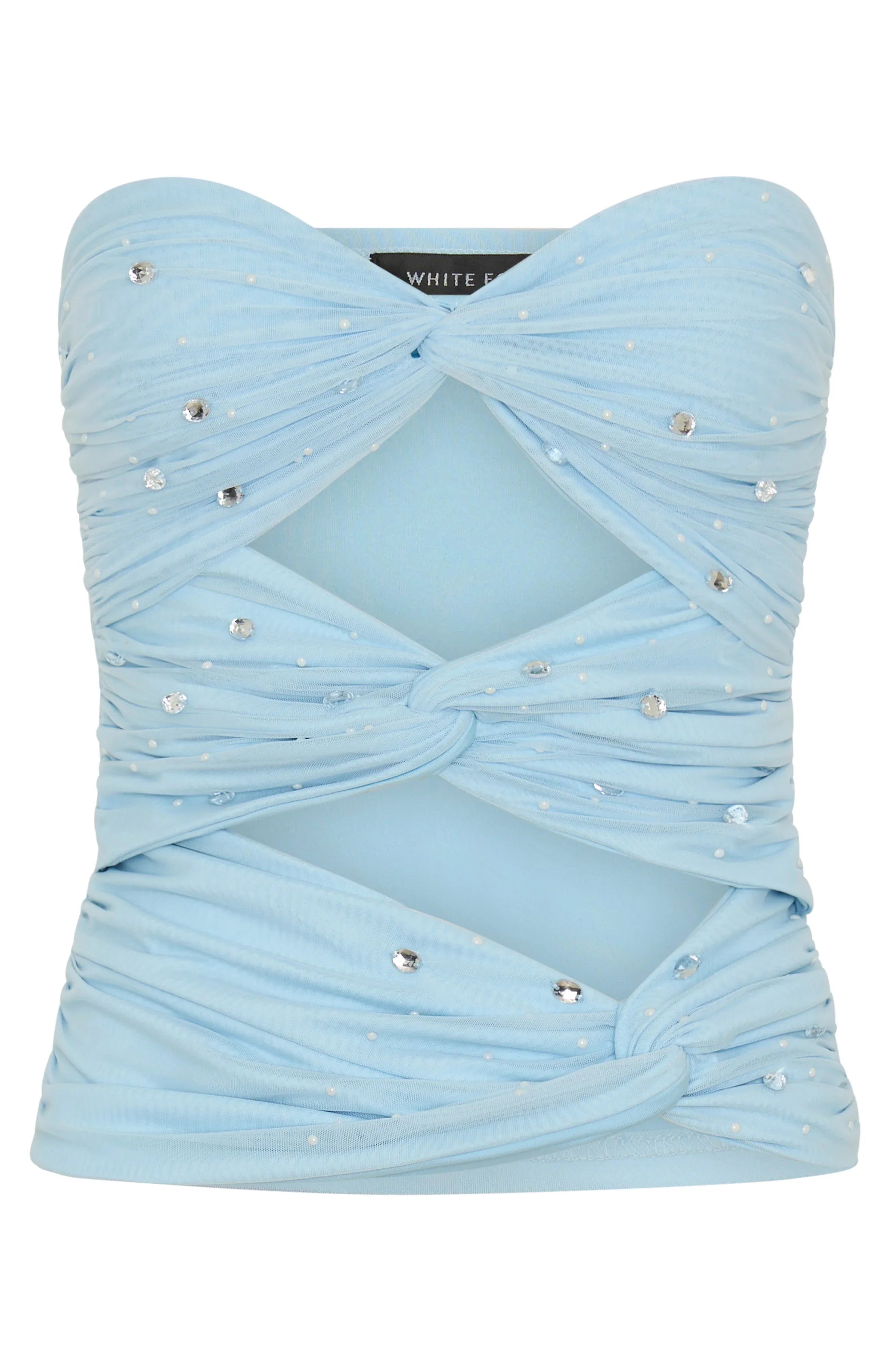 Taking Whats Mine Strapless Top Blue