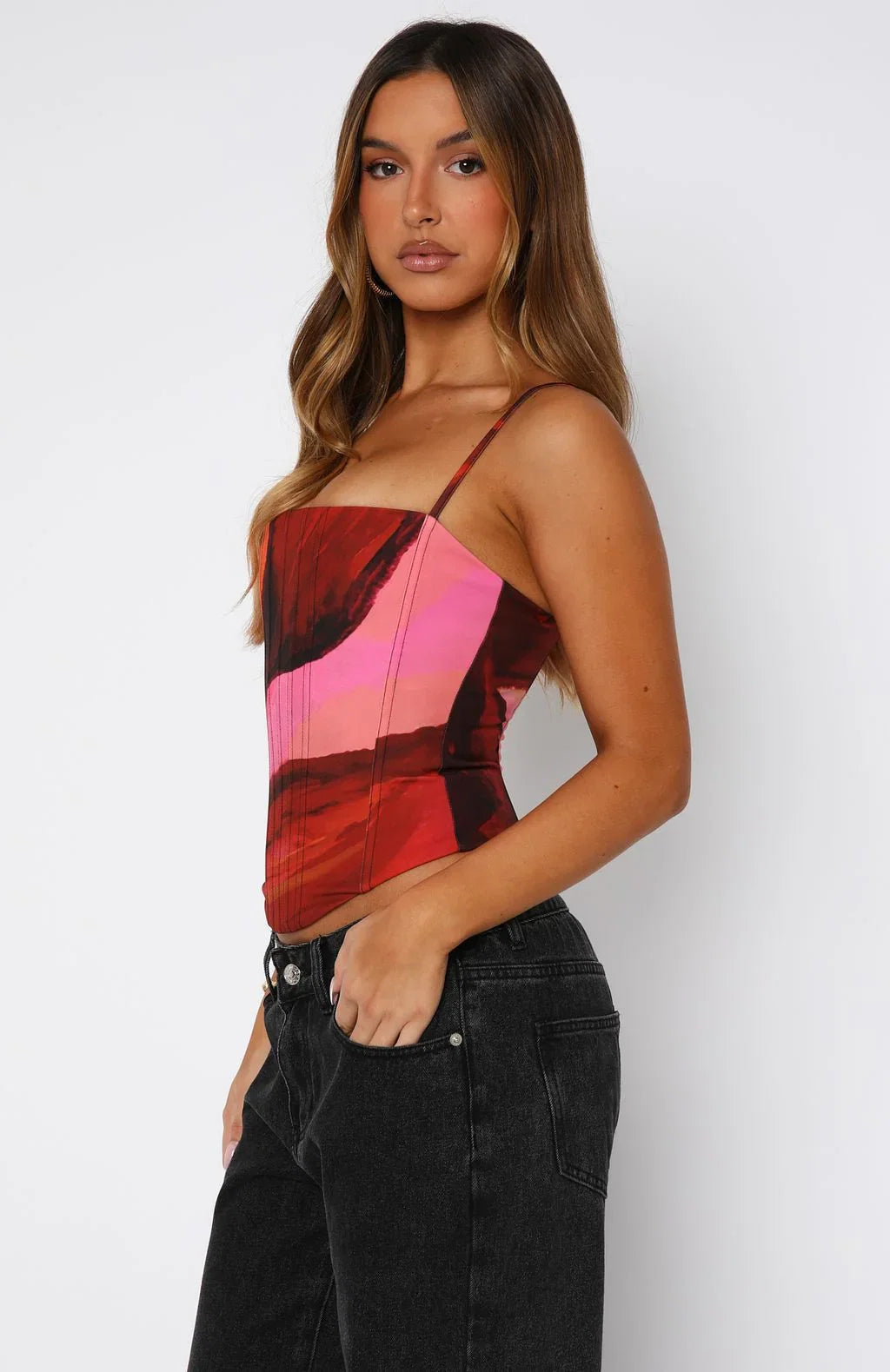 Youll Be Ok Bustier Sunset Petal