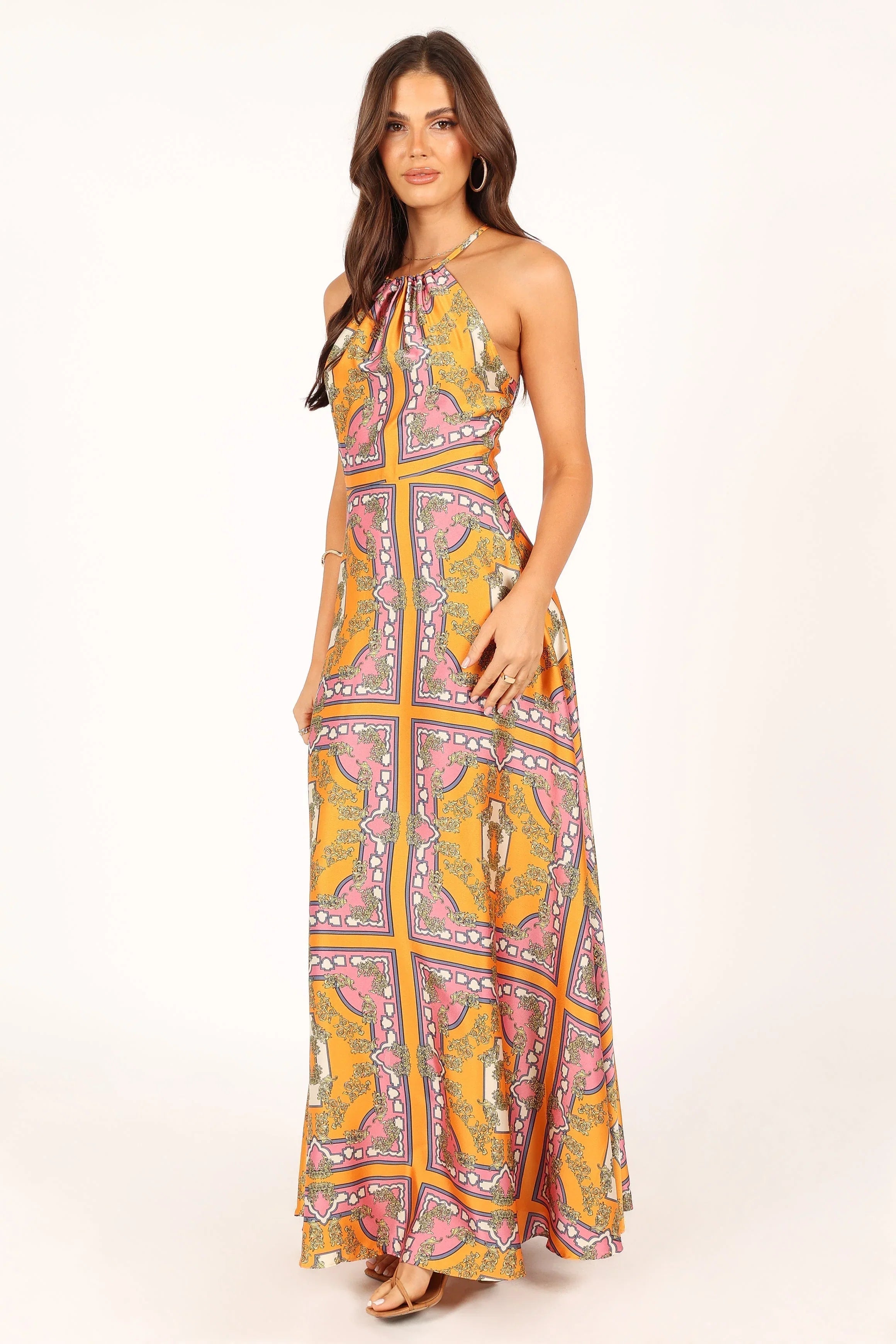 Amara Maxi Dress Tangerine