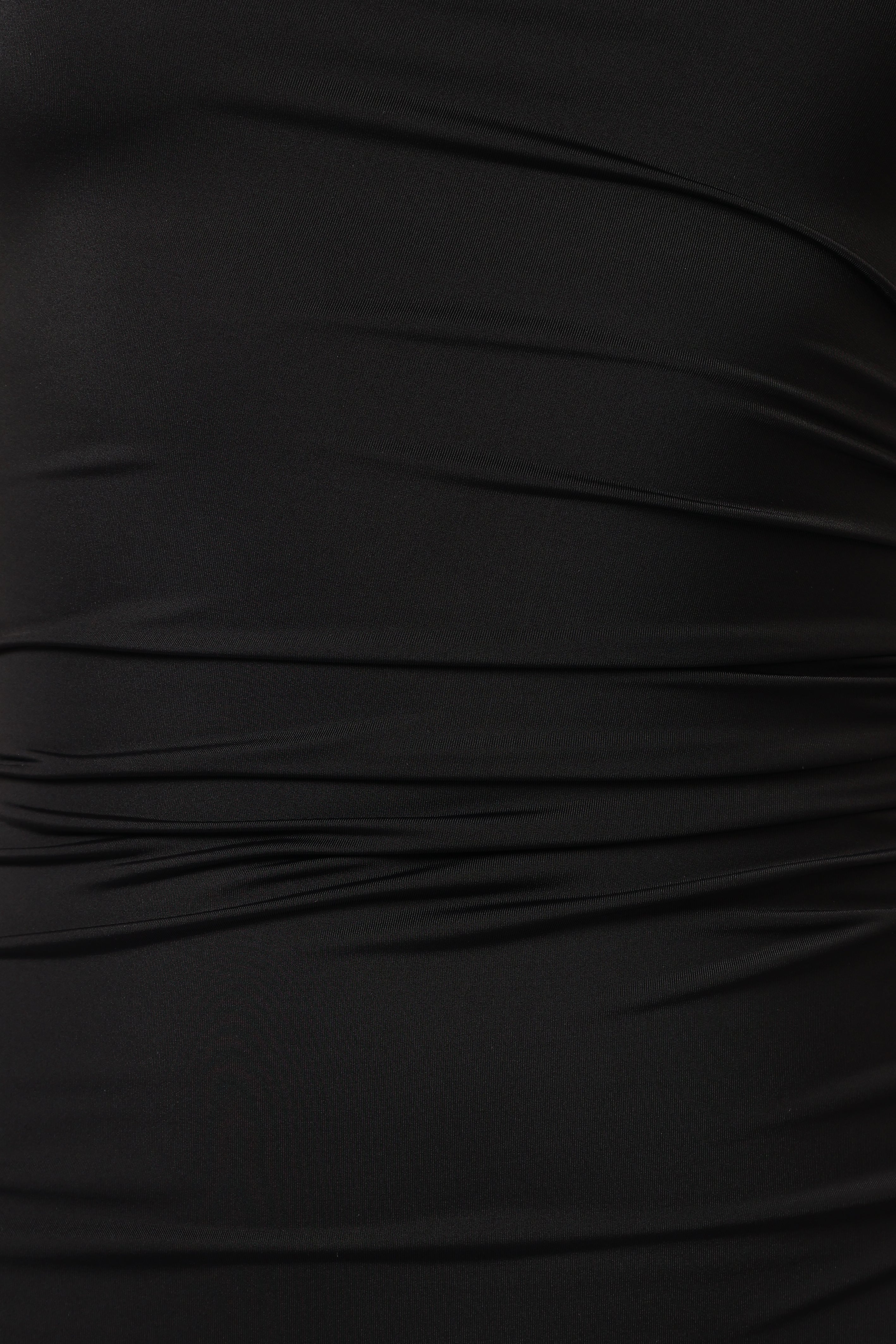 Avila One Shoulder Maxi Dress Black