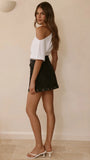 Rollas High Line Mini Skirt Black Sand Eyelet