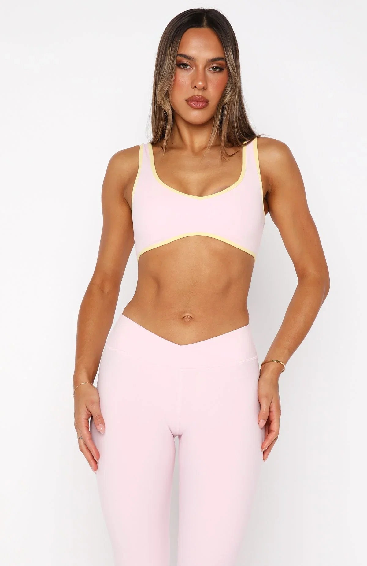 Ill Prove It Sports Crop Ballet Pink Honey