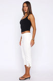 Day Dreamer Capri Pants Off White