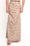 Annly Maxi Skirt Red Floral