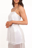 Vienne Sequin Skirt Set White Sequin