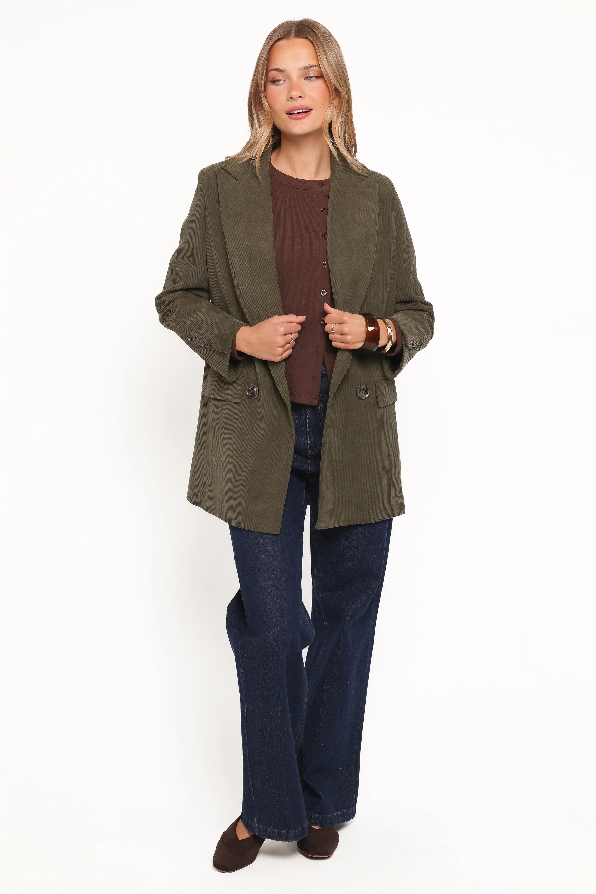 Madi Corduroy Blazer Olive