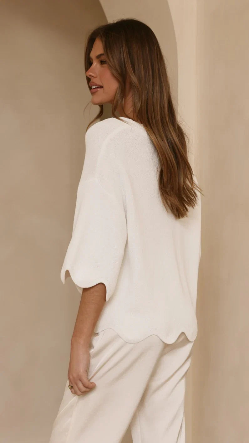 Bronnie Top White