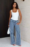 Wont Look Back Pants Blue Stripe