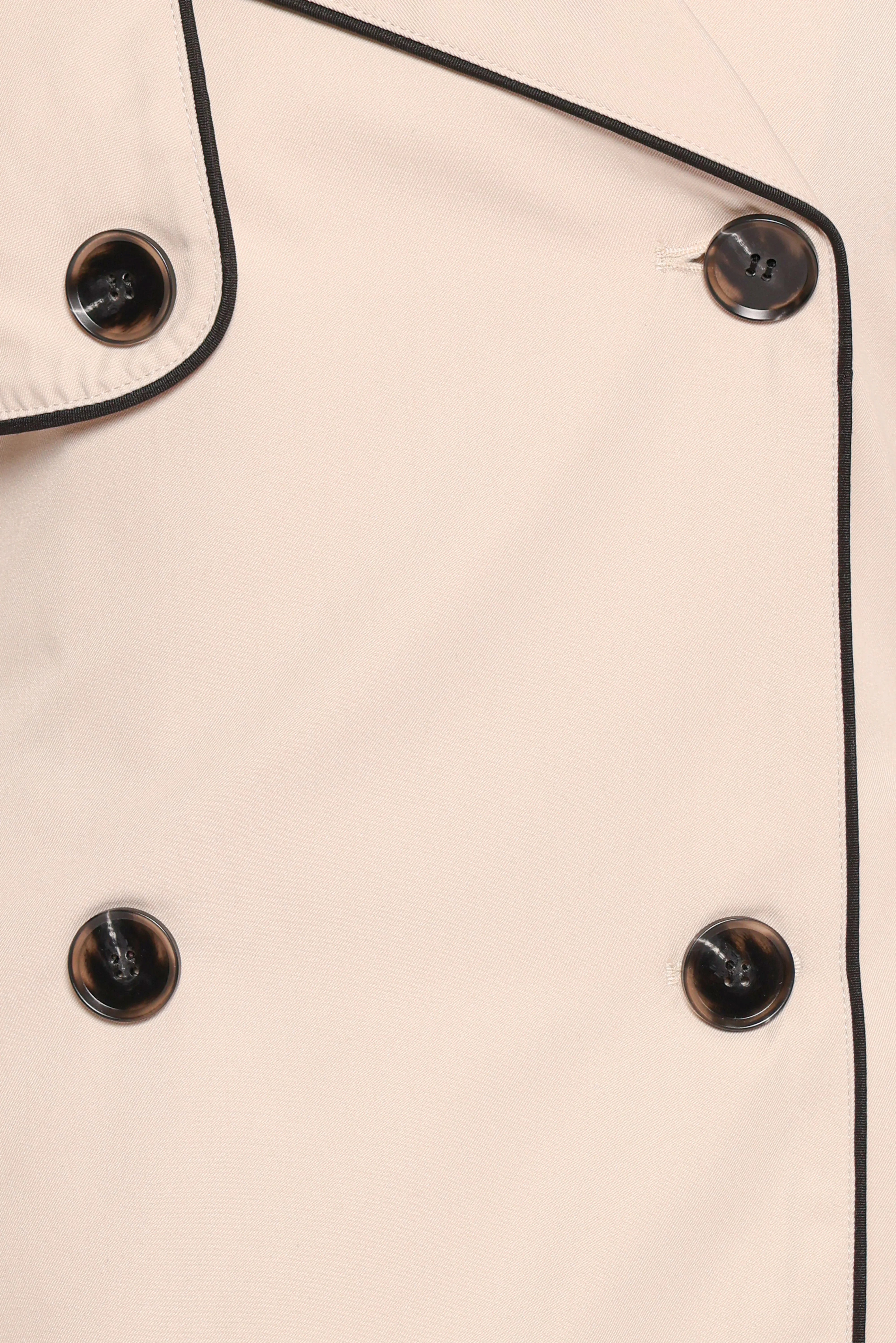 Franklin Cropped Trench Ecru