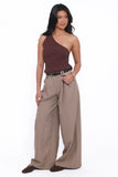 Kathryn Wide Leg Pant Beige