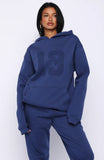 Its Your Chance Oversized Hoodie Navy