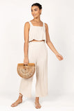 Eleanor Cropped Top Beige