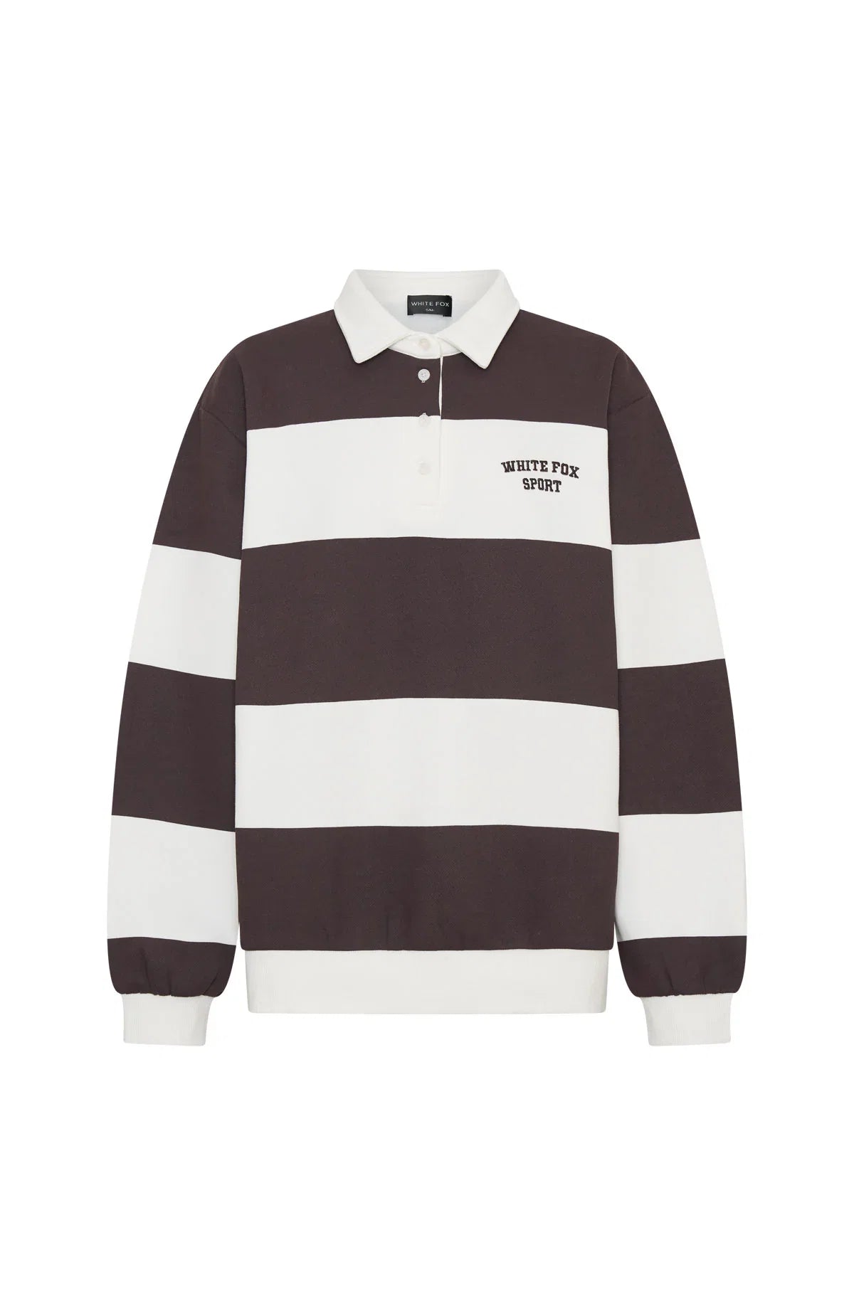 Make It Known Oversized Henley Sweater Dark Chocolate