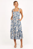 Harlowe Midi Dress Porcelain Blue