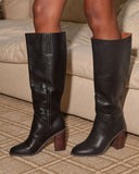 Always Here Block Heel Knee High Boots