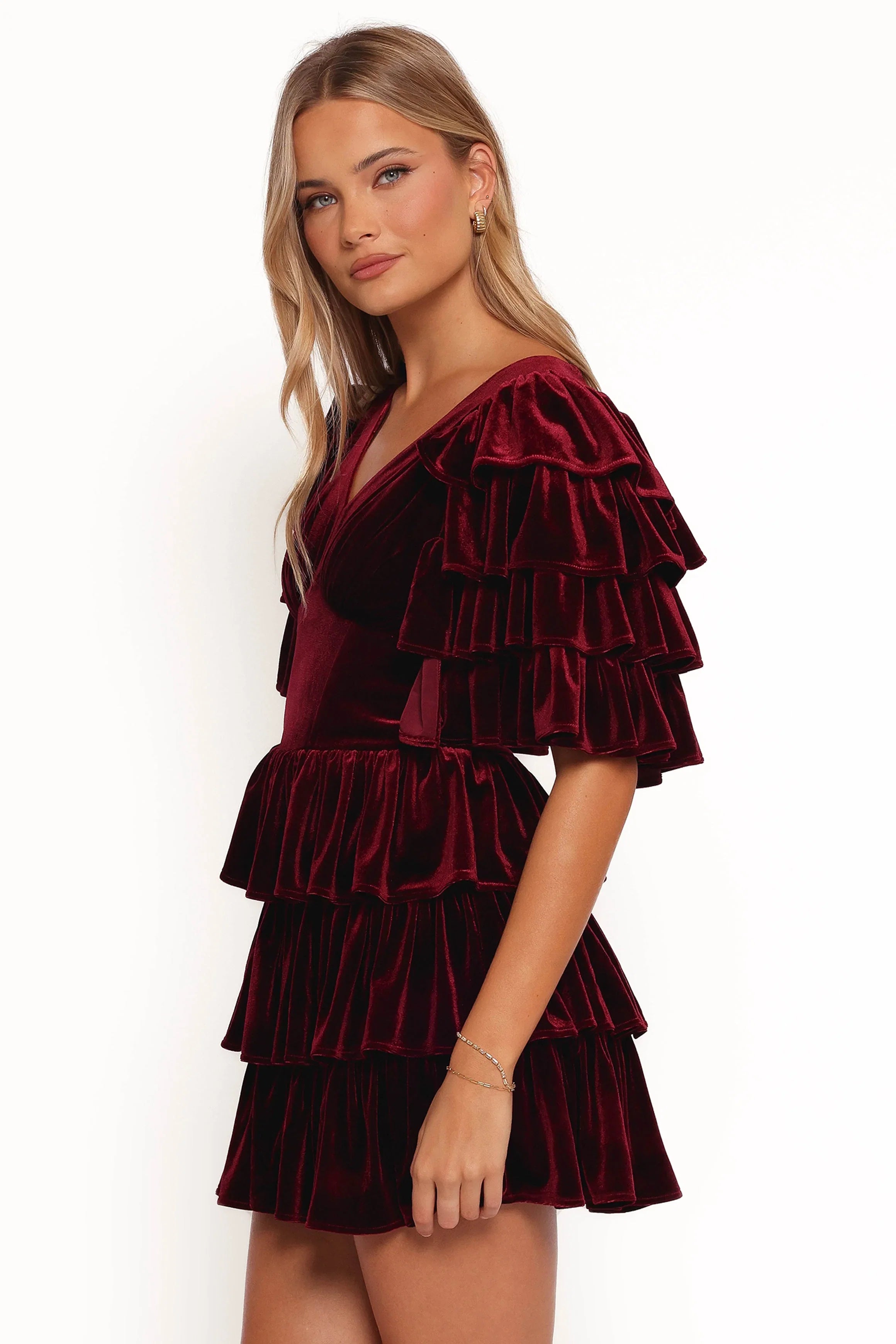 Agnes Mini Dress Wine