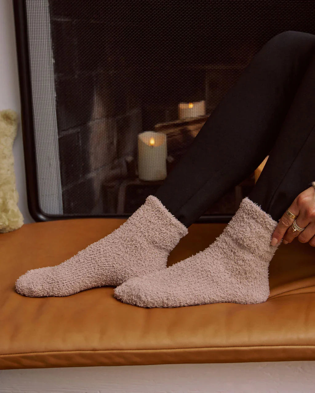 Snowed In Cozy Chenille Socks