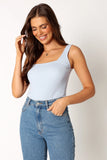Vicki Rib Tank Blue