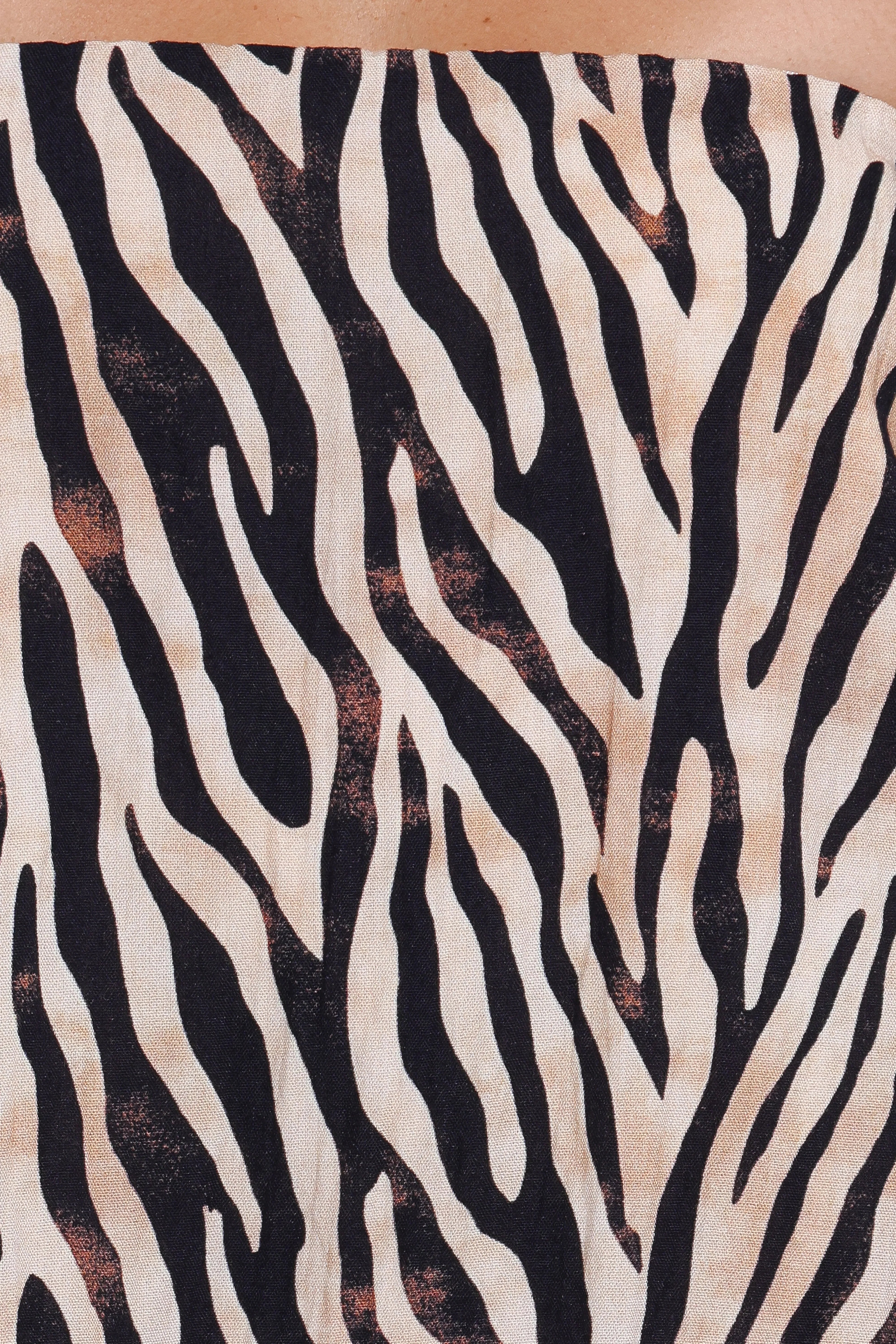 Agnes Skirt Set Brown Zebra