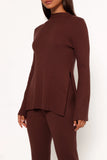 Adrienne Knit Top Chocolate