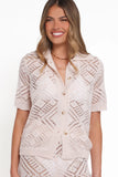 Briony Knit Pant Set Cream