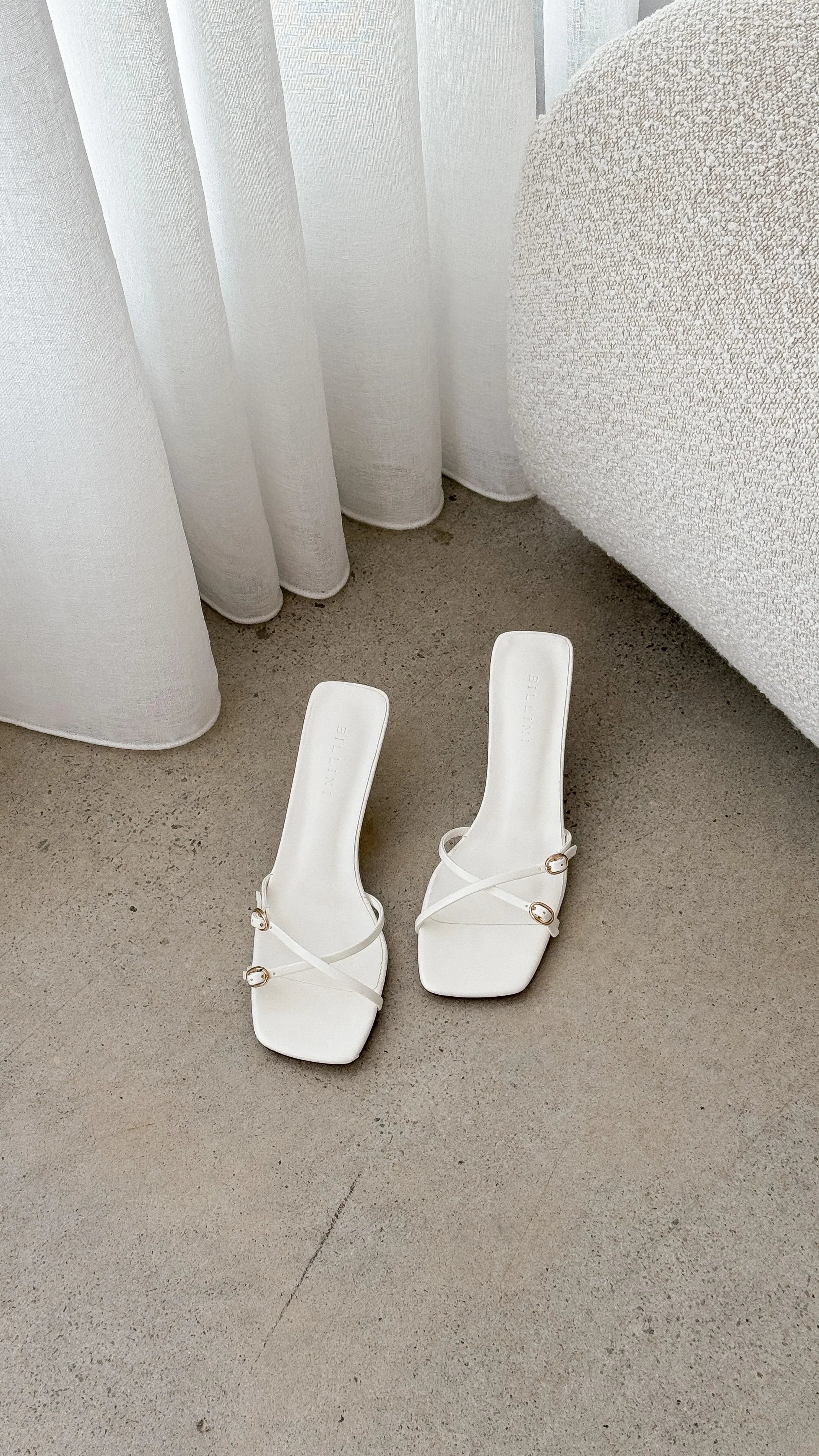 Tilo Heel White Shine