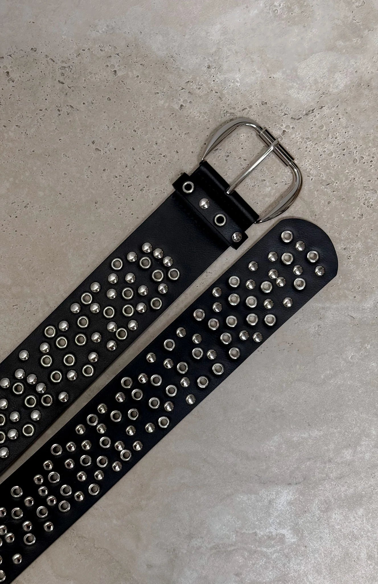 Toto Belt Black Silver