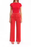 Far Out Wide Leg Jean Cherry